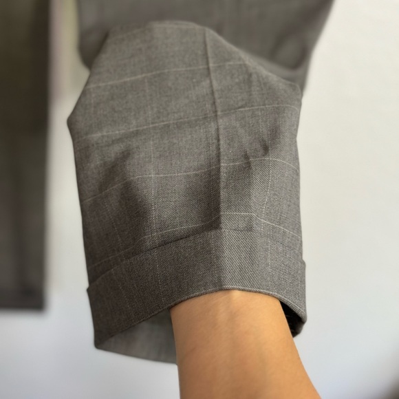 Ralph Lauren Mens Dress Pants Size 32X32 Tan Checked Tapered Slacks - Picture 3 of 8